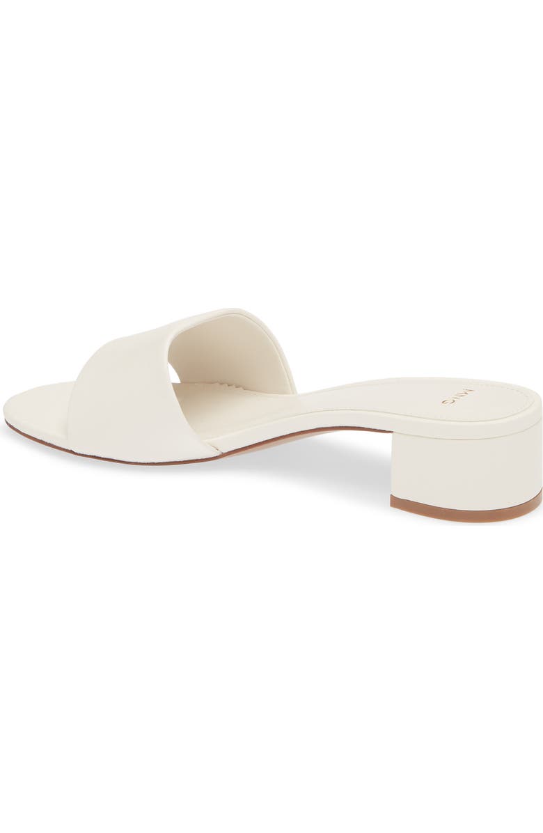 MANGO Slide Sandal, Alternate, color, White Ecru
