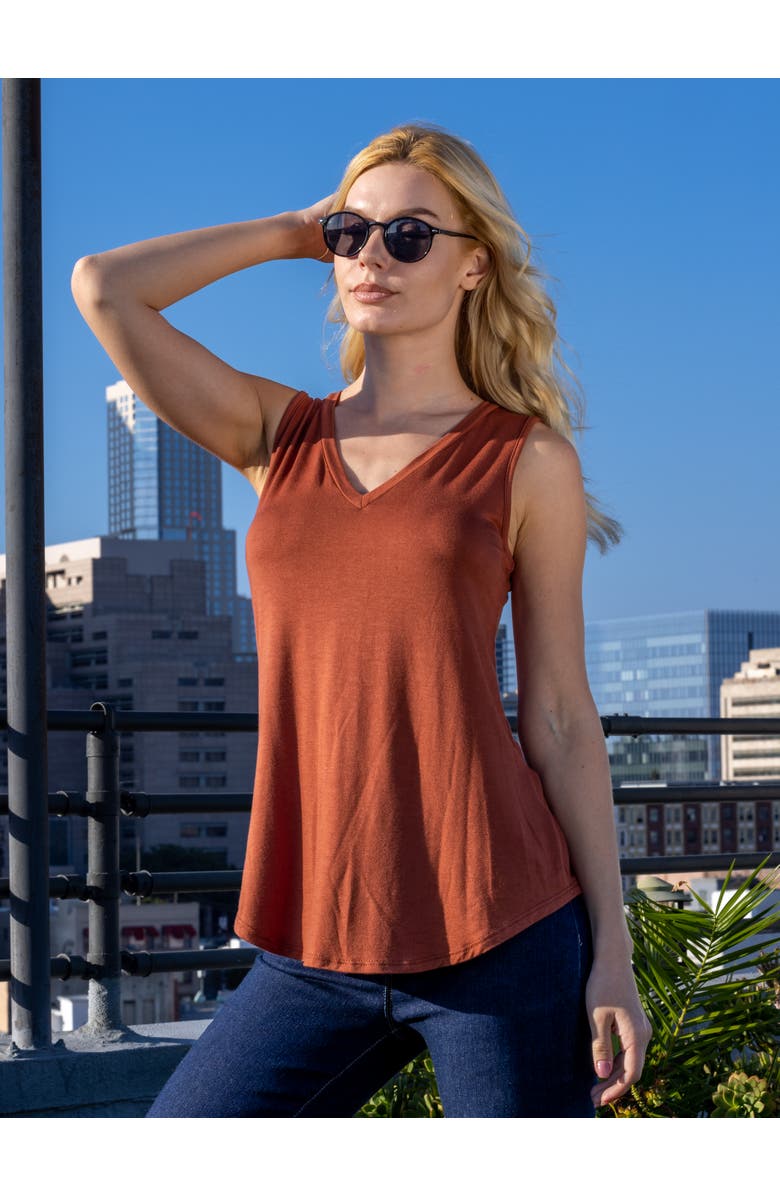 24seven Comfort Apparel V-Neck Sleeveless Maxi Dress with Belt, Alternate, color, White