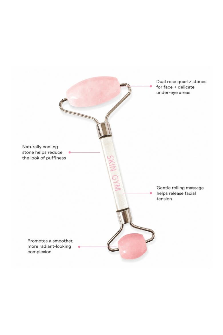 Rose Quartz Crystal Facial Roller, Alternate, color, ROSE QUARTZ