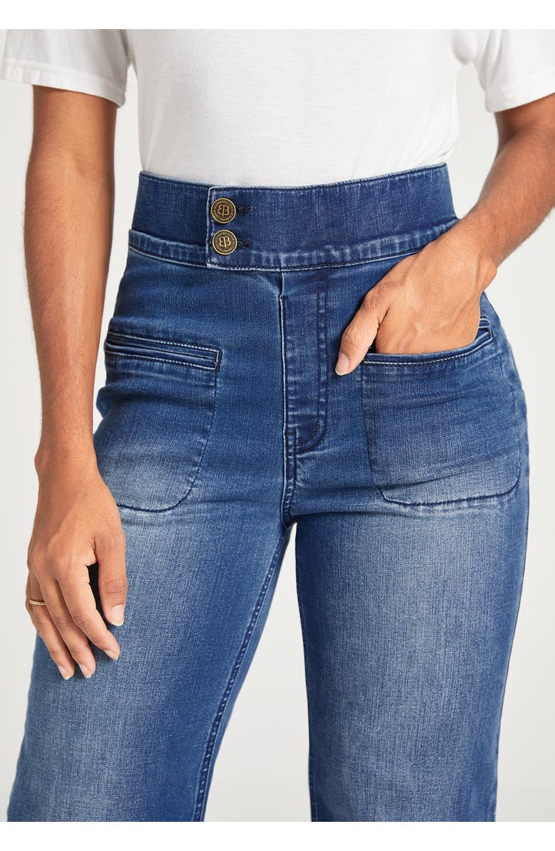 Betabrand Farah Jeans | High-Waist Wide-Leg Denim, Alternate, color, Canyon Wash