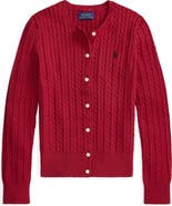 Polo Ralph Lauren Kids' Mini Cotton Cable Knit Cardigan