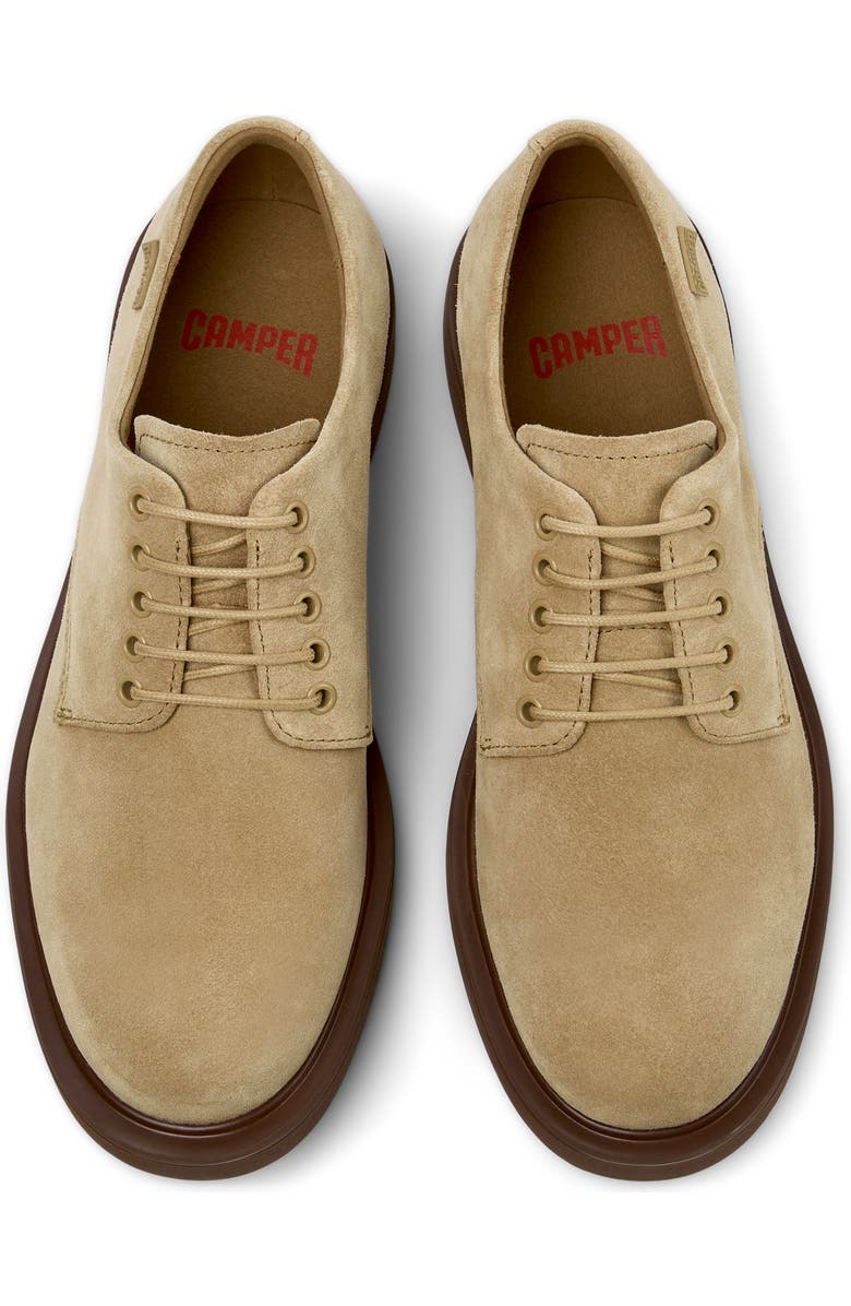Camper Norman Plain Toe Oxford, Alternate, color, Medium Brown