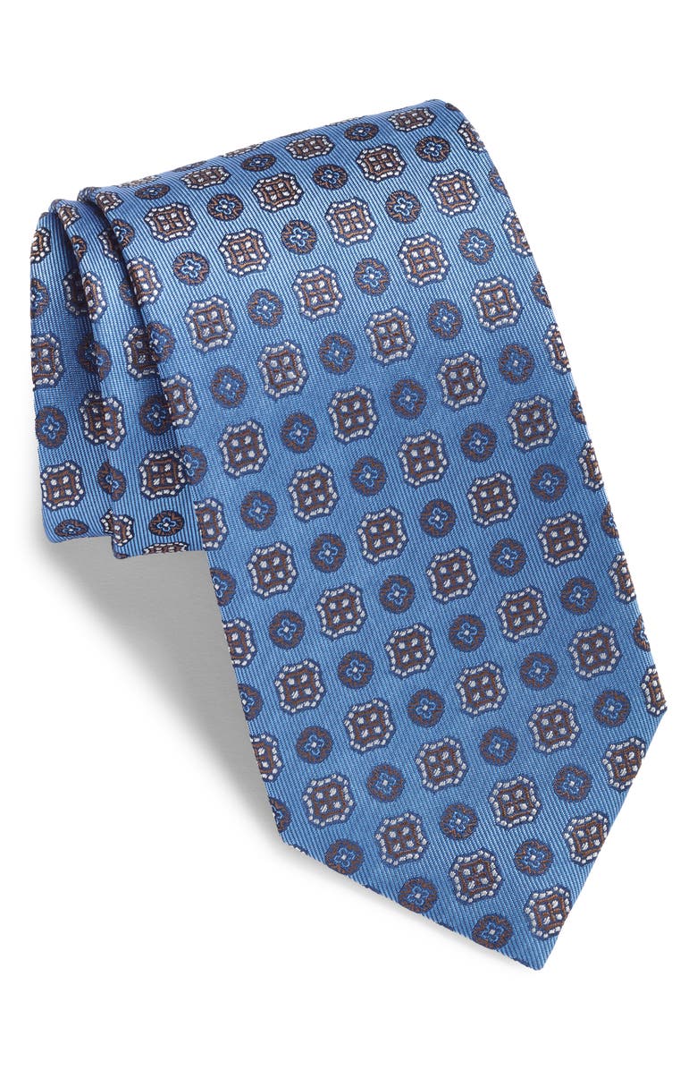 Canali Medallion Silk Tie, Main, color, 