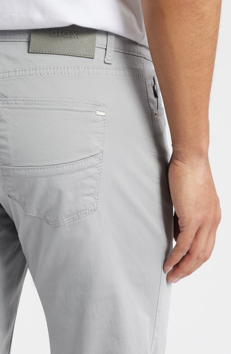 Brax Cadiz Marathon Cotton Stretch Twill Straight Leg Pants, Alternate, color, Platinum