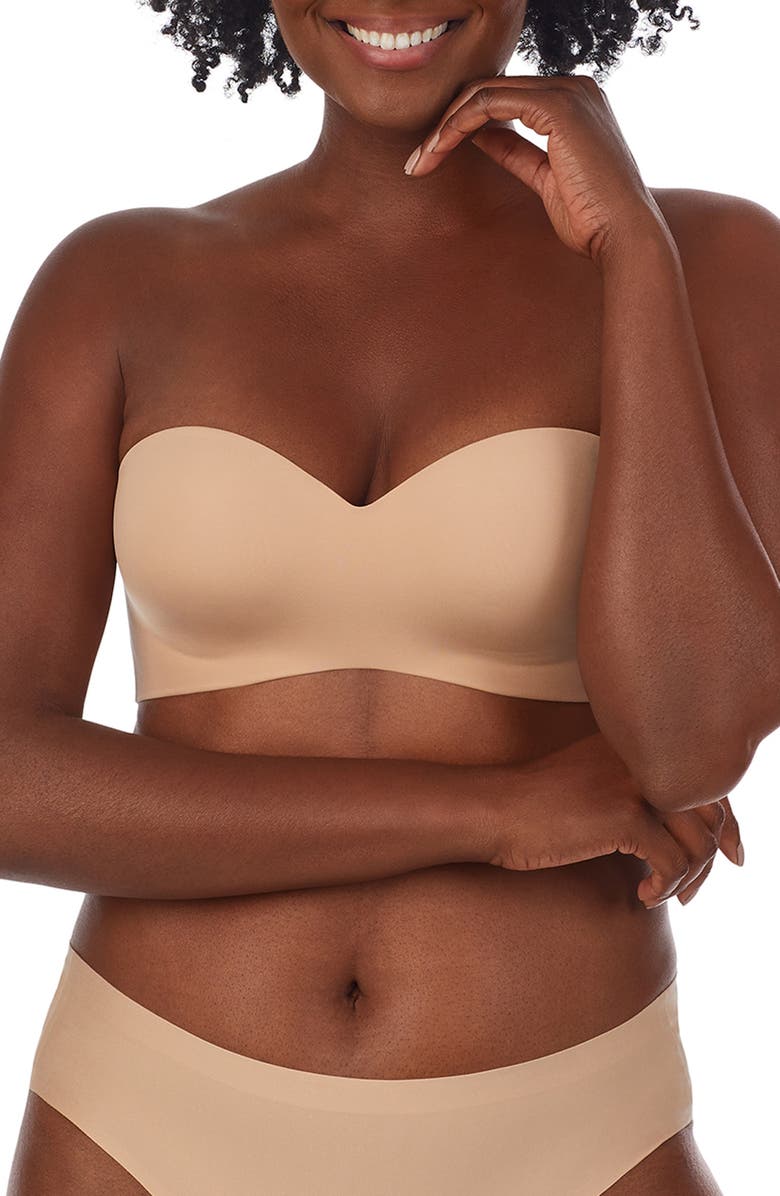 Le Mystère Smooth Shape Wireless Strapless Bra, Main, color, Natural