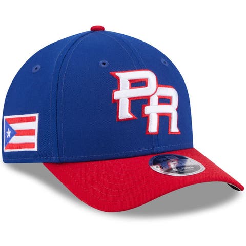 Men's New Era  Blue/Red Puerto Rico Baseball 2026 World Baseball Classic 9FORTY M-Crown Adjustable Hat