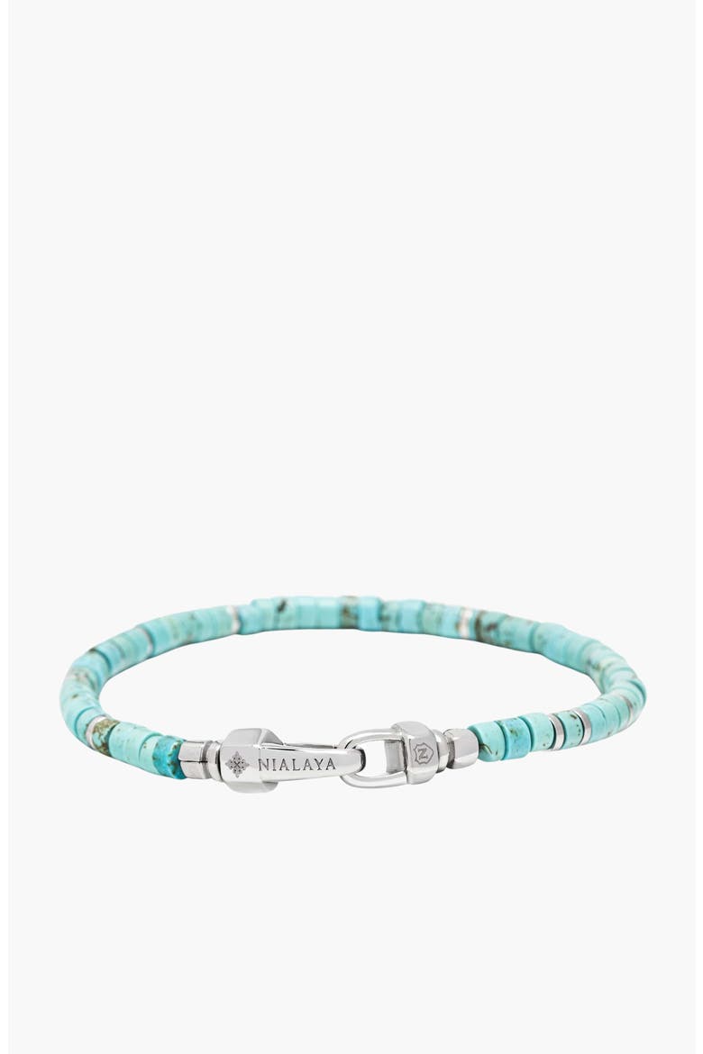 Heishi Bracelet, Main, color, Turquoise