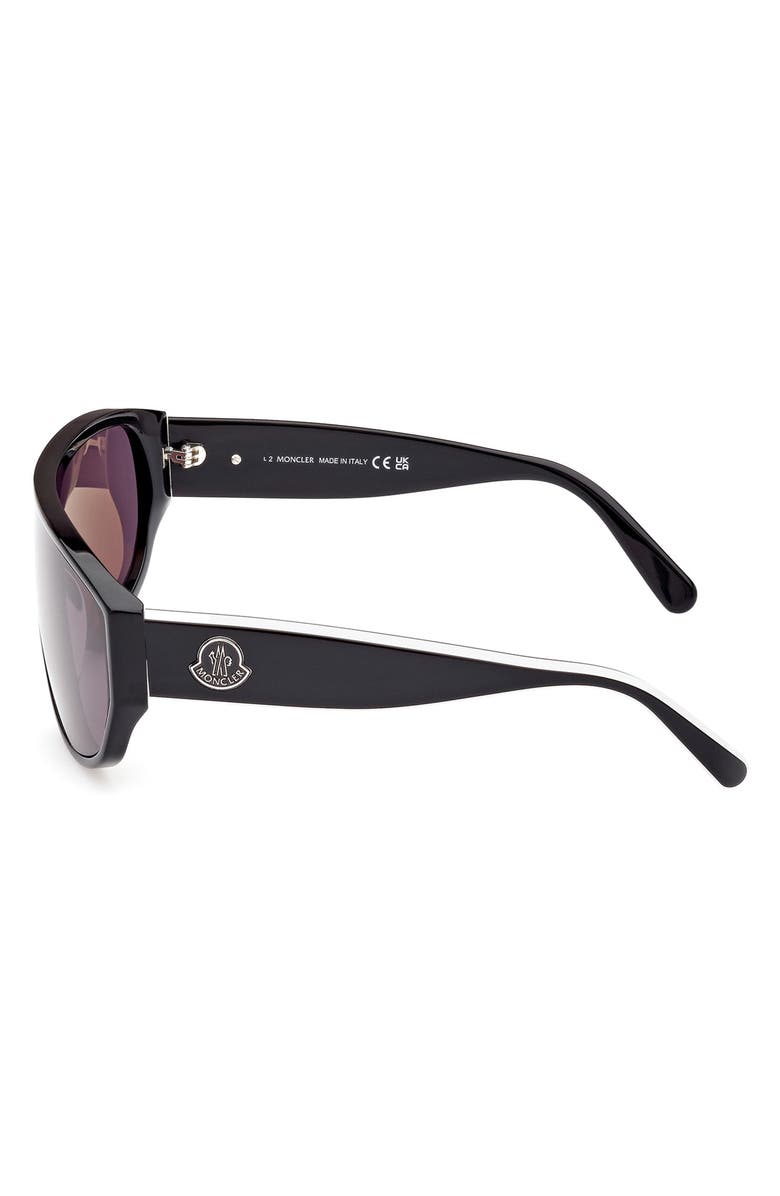 Moncler Tronn 138mm Shield Sunglasses, Alternate, color,