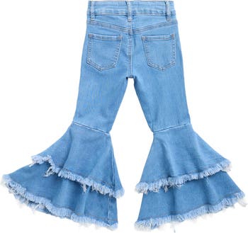 Kids' Double Ruffle Flare Jeans