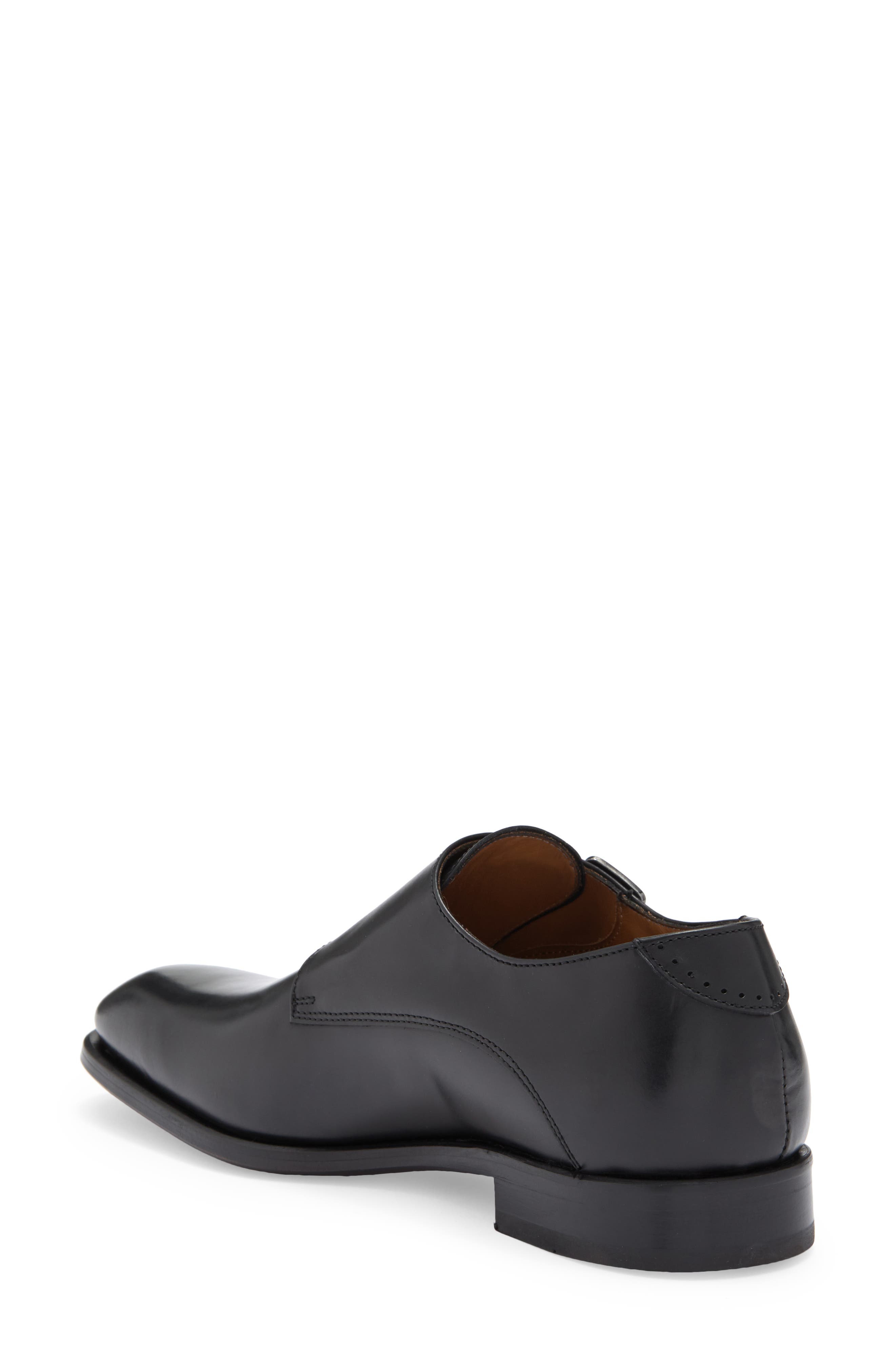 ANTONIO MAURIZI Leather Cap Toe Monk Shoe, Alternate, color, 