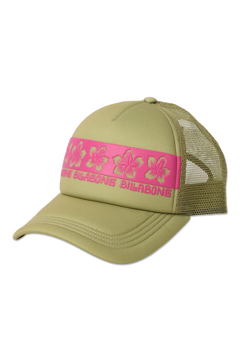 Across Waves Trucker Hat, Main, color, CACTUS