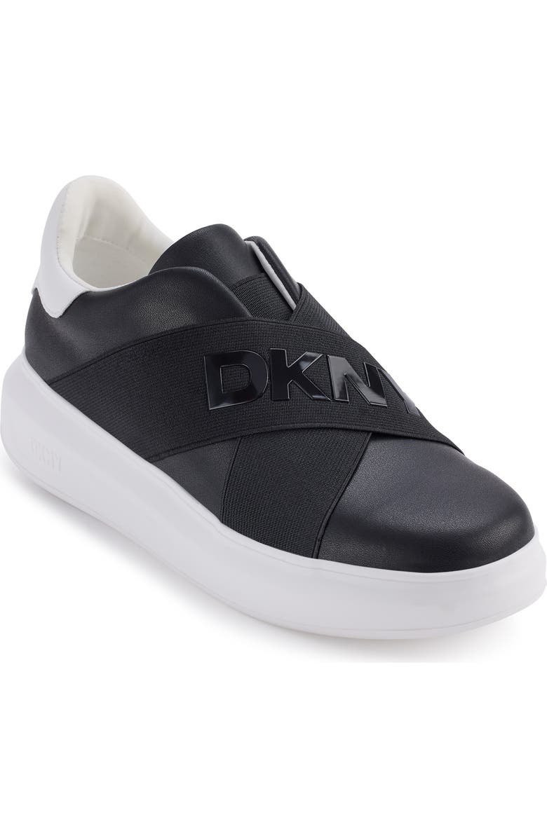 DKNY Jaye Platform Sneaker, Main, color, Black/ White