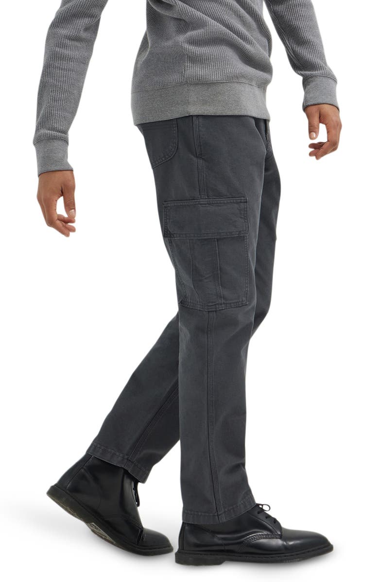 Lee Workwear Loose Canvas Cargo Pants, Alternate, color, Dark Muted Gray