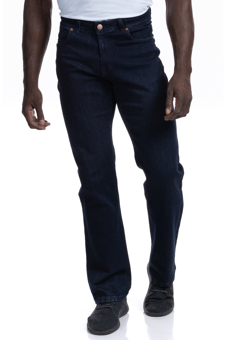 Relaxed Athletic Fit Jeans, Main, color, DARK DISTRESSED