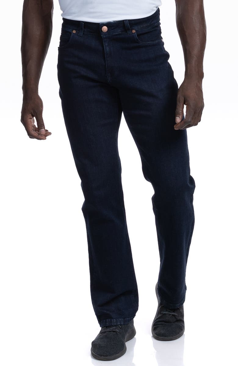 Barbell Apparel Relaxed Athletic Fit Jeans, Main, color, 