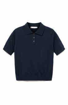 MANGO Selection Wool Sweater Polo