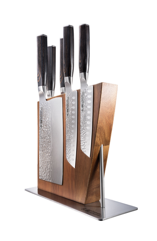 Cuisine::pro ® Damashiro Emperor® 6-piece Nanashi Knife Block In Brown