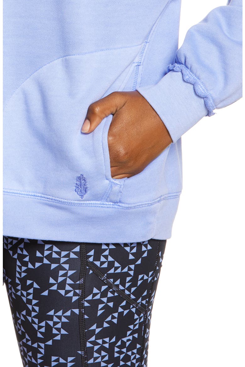 Free People FP Movement Metti Crewneck Sweatshirt, Alternate, color, CERULEAN DREAMS