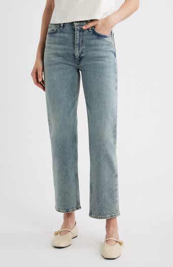 Harlow Mid Rise Ankle Straight Leg Jeans