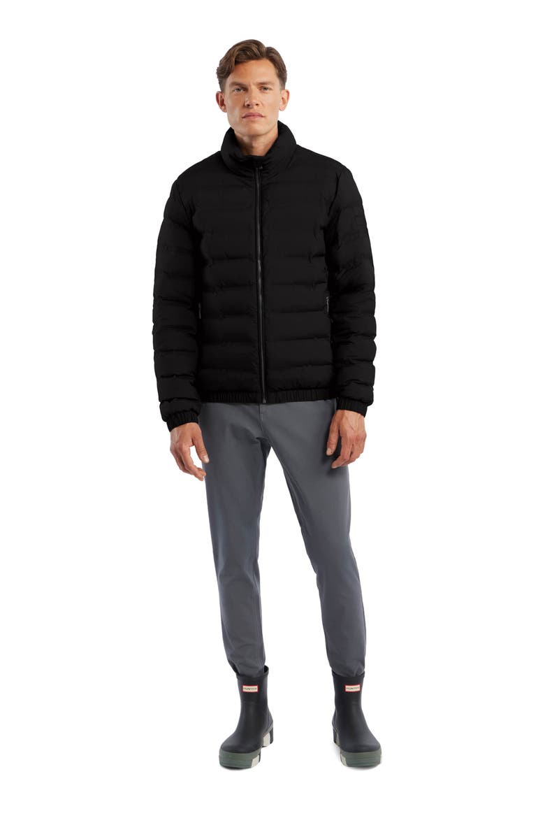 Packer Water Repellent Packable Bomber Jacket, Alternate, color, BLACK