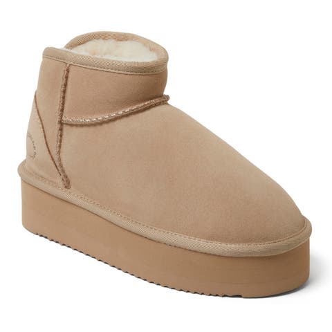 Fireside Kingston Genuine Shearling Platform Bootie (Women)