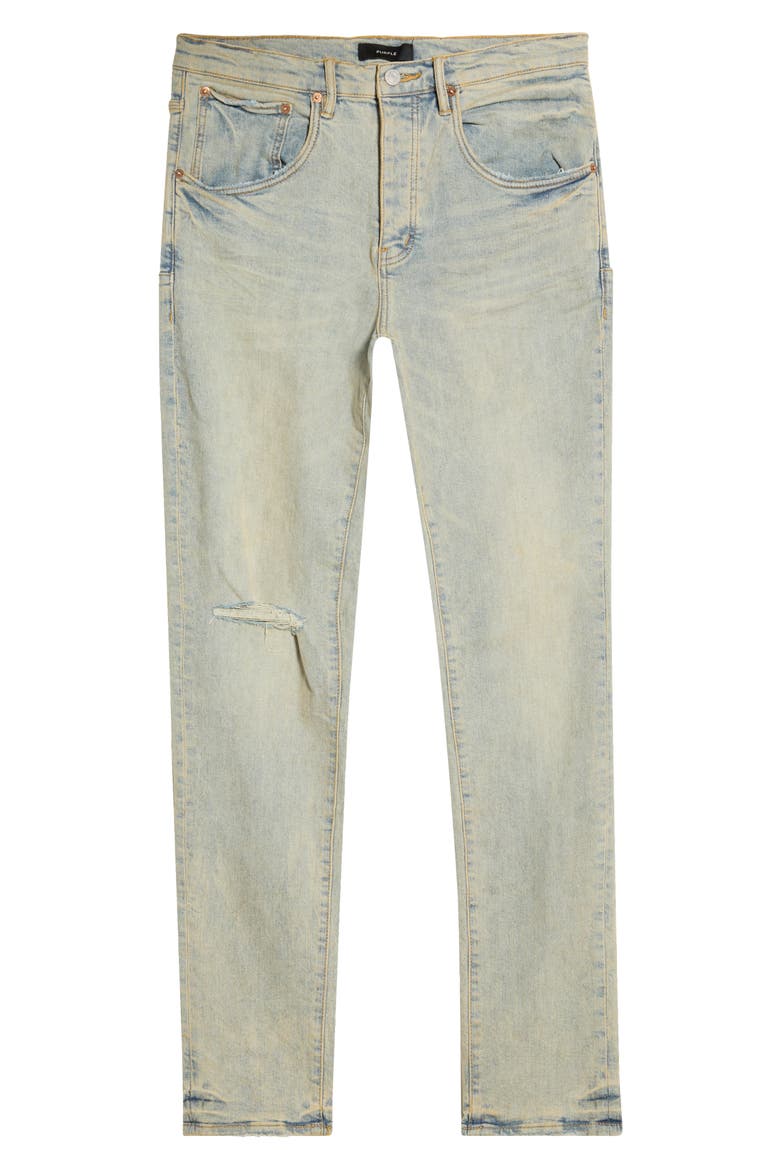 Venice Sunbleached Ripped Jeans, Main, color, LIGHT INDIGO