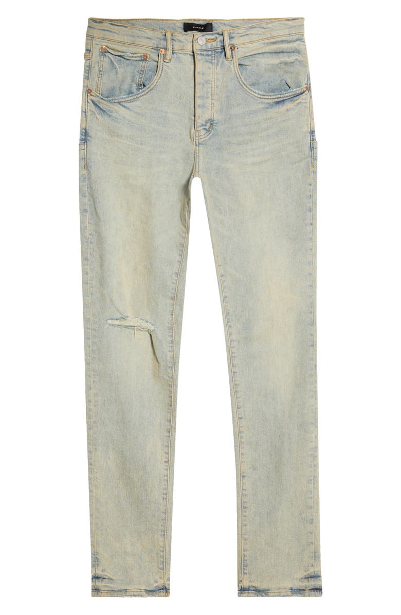 PURPLE BRAND Venice Sunbleached Ripped Jeans, Main, color, Light Indigo