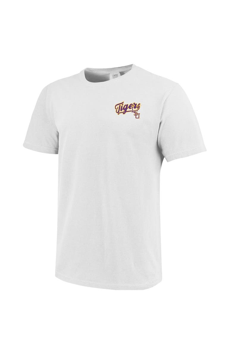 IMAGE ONE Men's White LSU Tigers Alex Box Stadium Baseball T-Shirt, Alternate, color, 