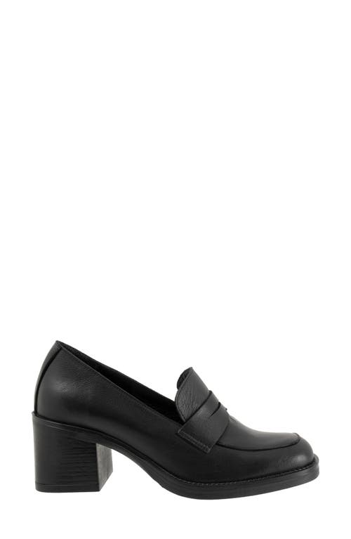 Bueno Ruth Penny Loafer Pump In Black