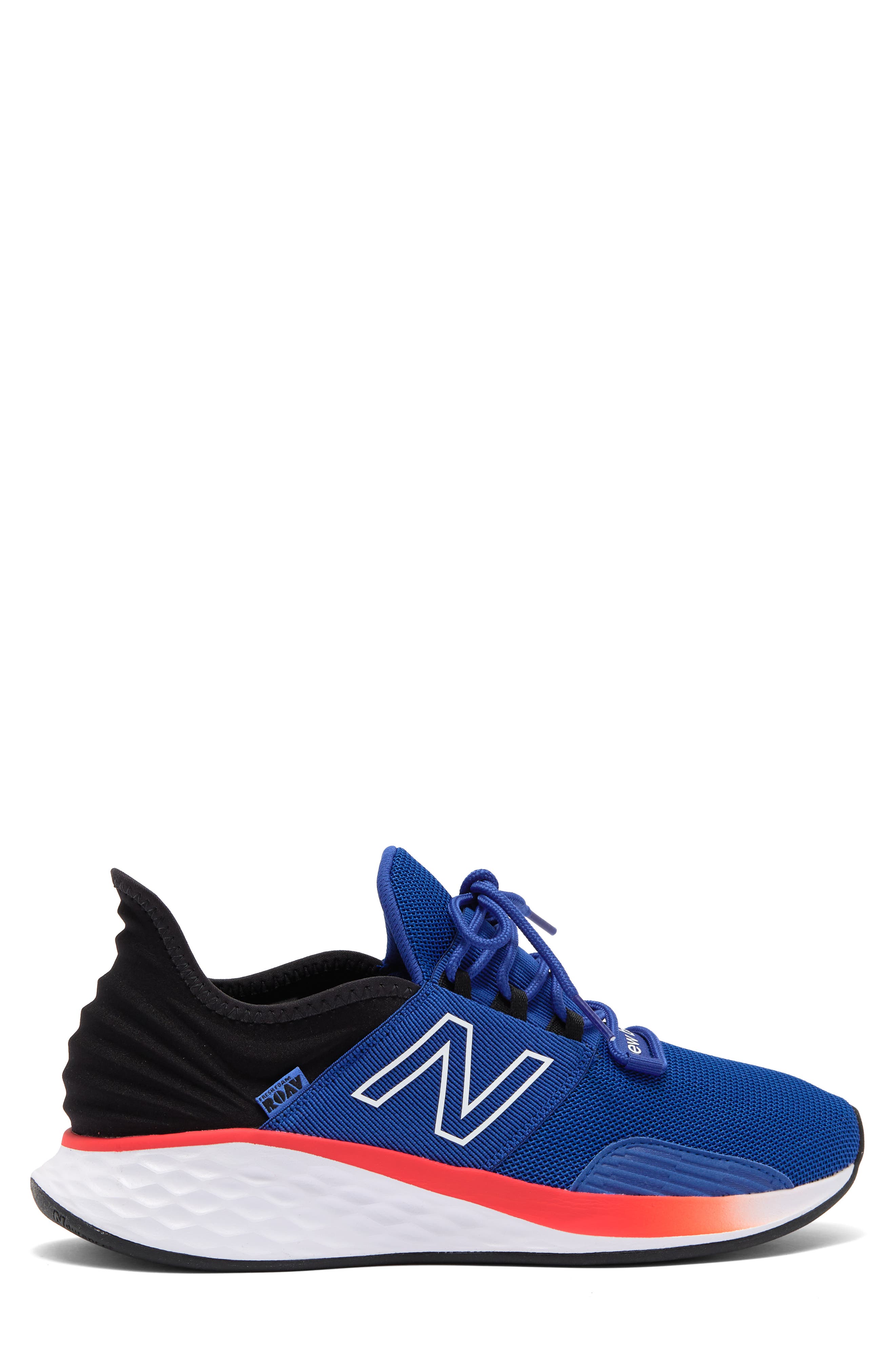 New Balance Fresh Foam Roav Knit Sneaker, Alternate, color, Team Royal/ Neo Flame