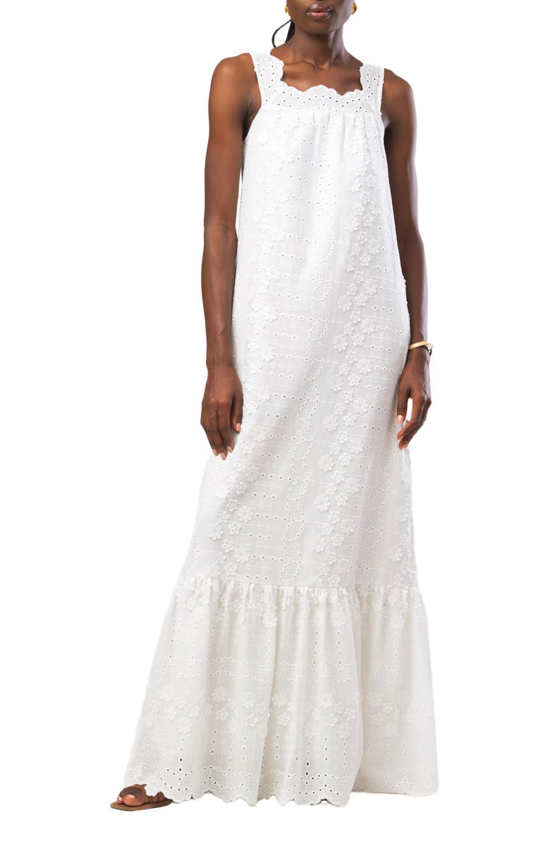 DIARRABLU Ivy Dress, Main, color, Siva Blanc