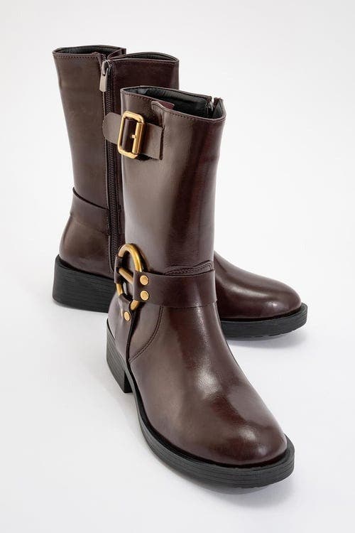 Prologue Shoes Fies Buckled Boot In Brown