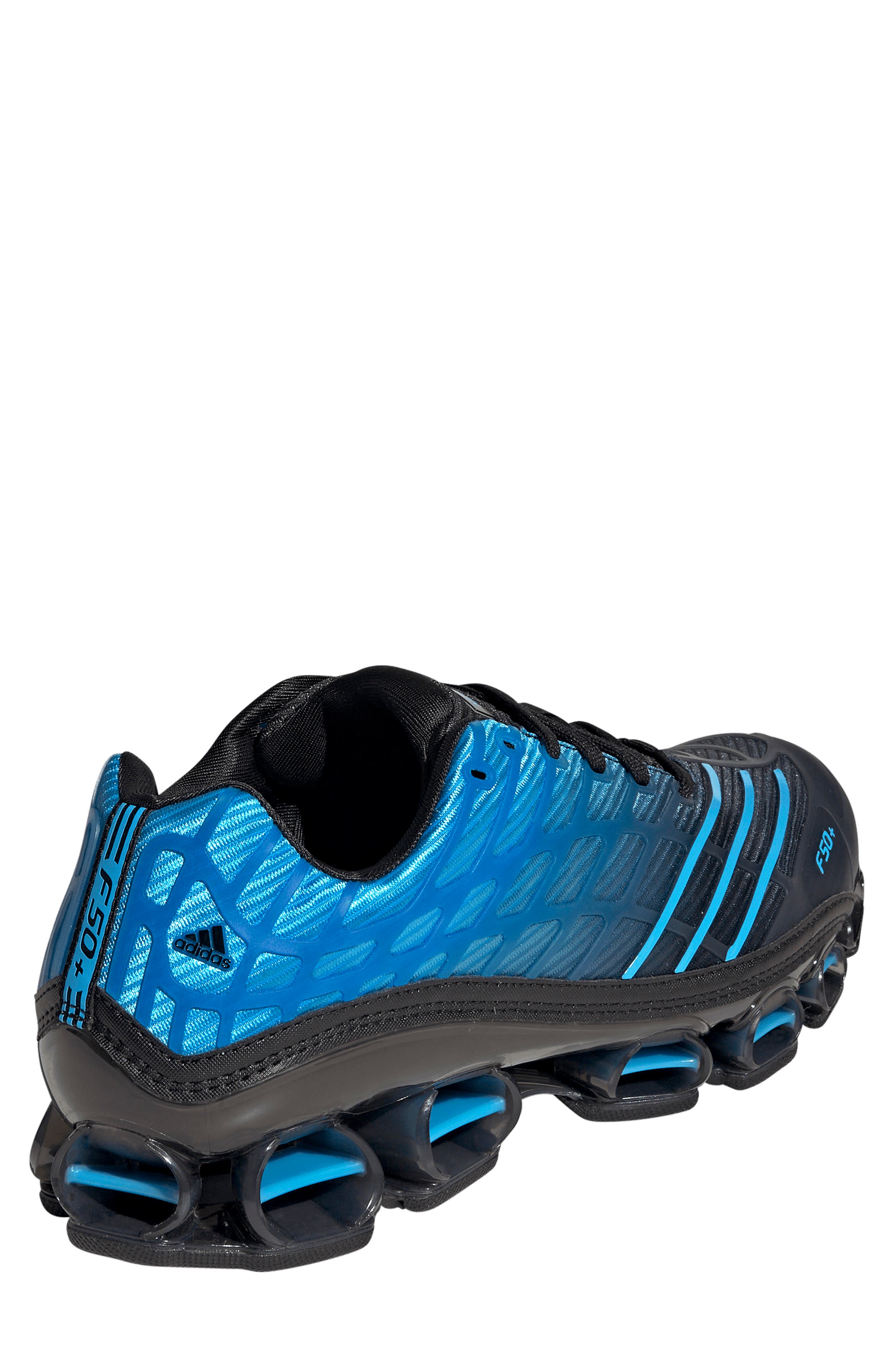 adidas Megaride F50 Running Sneaker, Alternate, color, Black/ Lucid Aquamarine/ Black