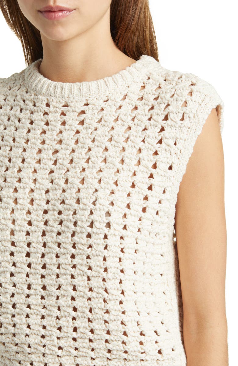 FRAME Open Stitch Sweater Vest, Alternate, color,