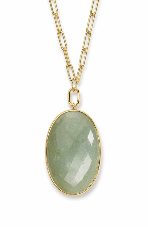 Green Aventurine Pendant Necklace