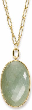 ARGENTO VIVO Green Aventurine Pendant Necklace