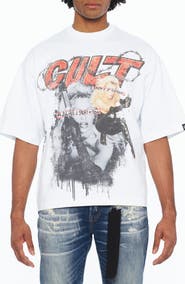 Cult of Individuality Graphic Boxy Oversized T-Shirt
