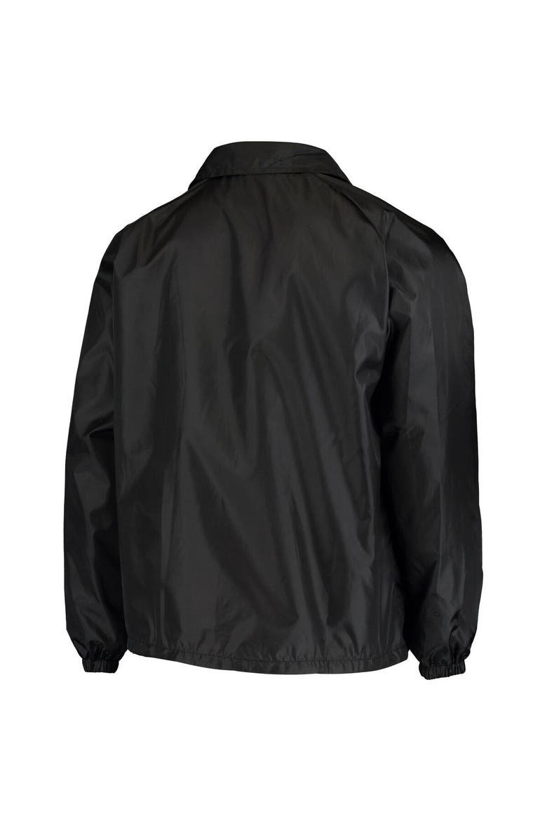 Men's Black Arizona Cardinals Coaches Classic Raglan Full-Snap Windbreaker Jacket, Alternate, color, Black