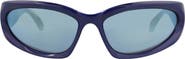 Balenciaga 65mm Oval Sunglasses