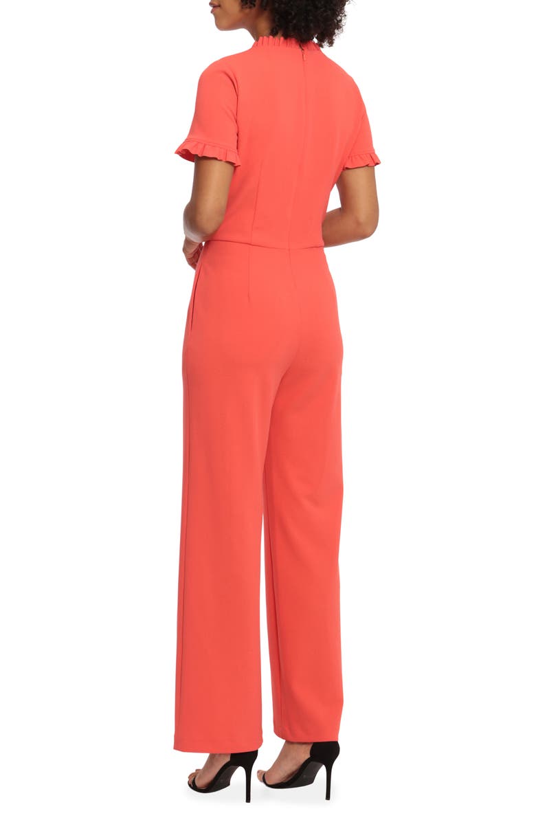 Maggy London Frill Detail Short Sleeve Jumpsuit, Alternate, color, 