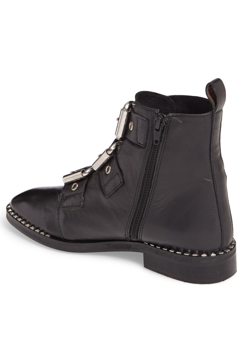 Topshop Alfie Buckle Ankle Boot, Alternate, color,