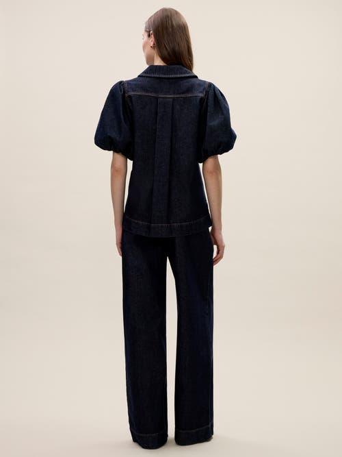 REBECCA TAYLOR REBECCA TAYLOR GABRIELLE DENIM BLOUSE