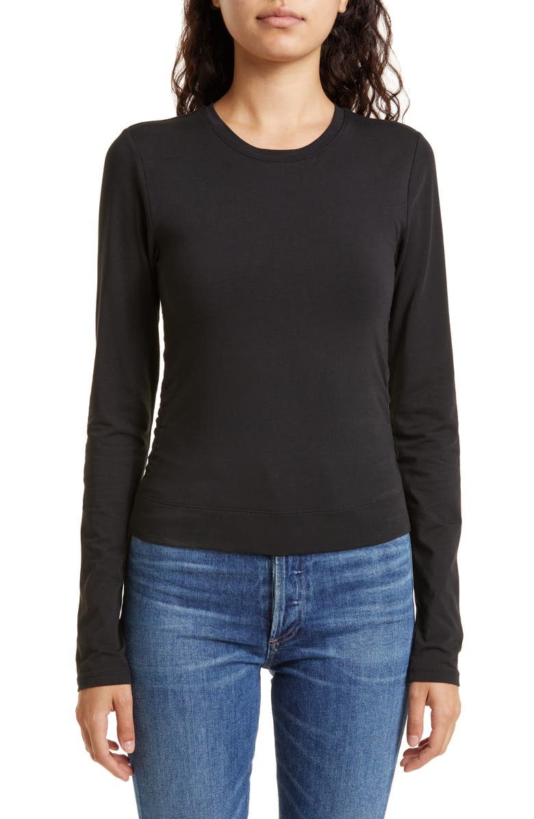 ATM Anthony Thomas Melillo Ruched Long Sleeve Top, Main, color, 