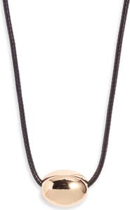 Open Edit Orb Accent Cord Necklace