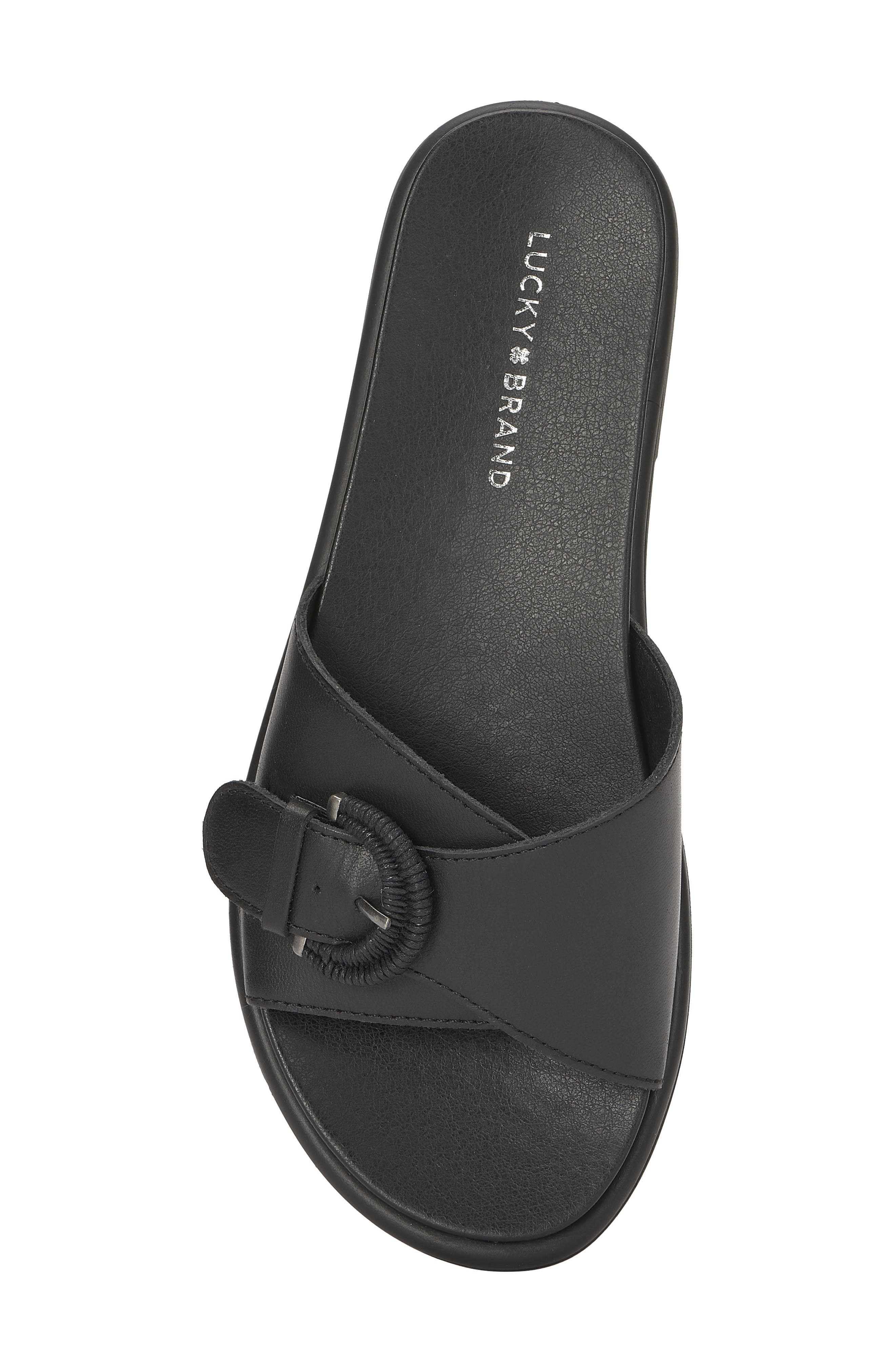 Lucky Brand Suszie Slide Sandal, Alternate, color, Black