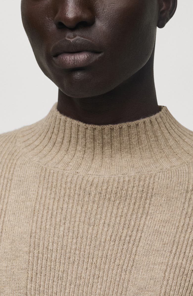MANGO Mock Neck Sweater, Alternate, color, 