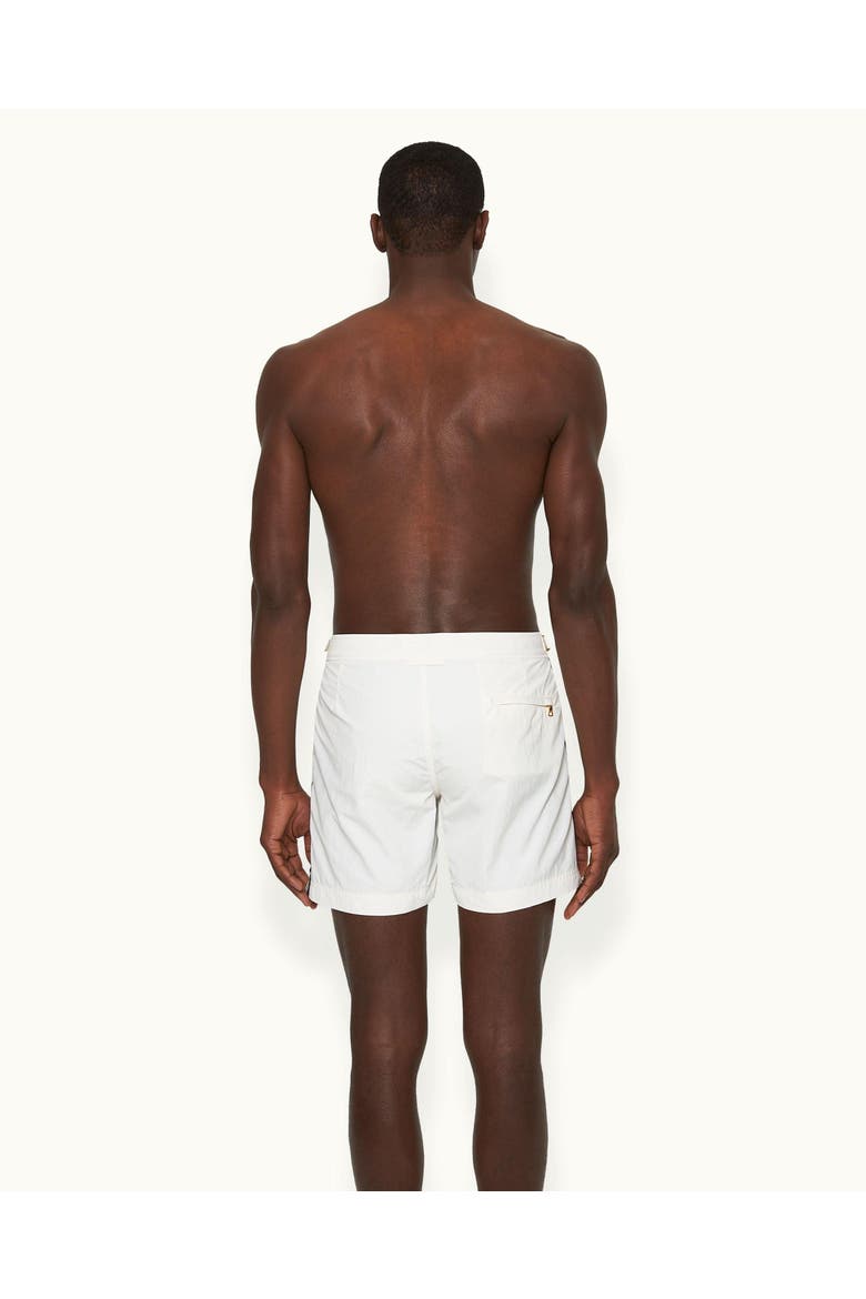 Bulldog Tailored-Fit Swim Shorts, Alternate, color, WHITE SAND