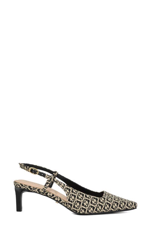 Dune London Dancing Slingback Kitten Heel Pump In Black