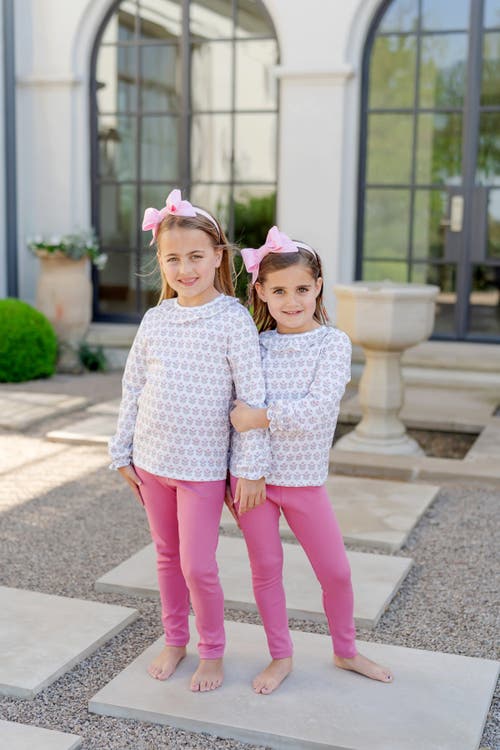 Lila And Hayes Lulu Girls' Legging Set In White