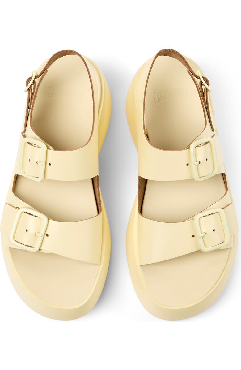 Camper Tasha Platform Sandal, Alternate, color, Light/ Pastel Yellow